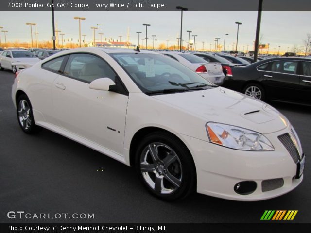 2008 Pontiac G6 GXP Coupe in Ivory White