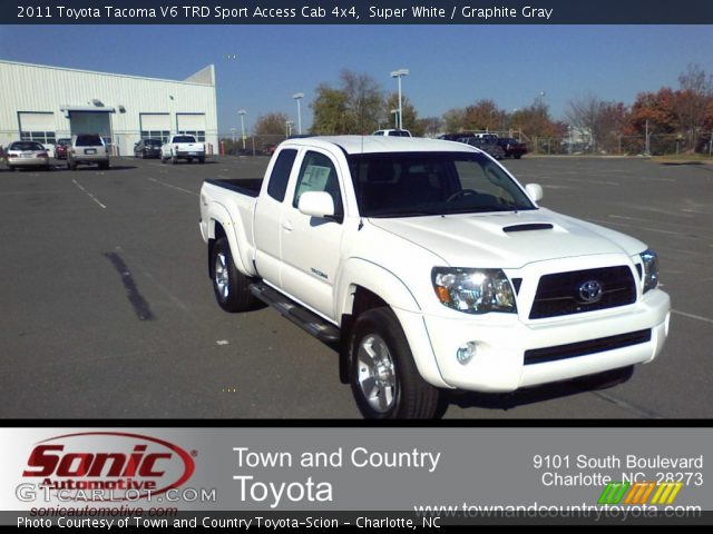 2011 Toyota Tacoma V6 TRD Sport Access Cab 4x4 in Super White