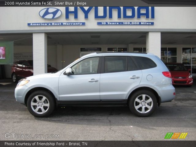2008 Hyundai Santa Fe SE in Silver Blue