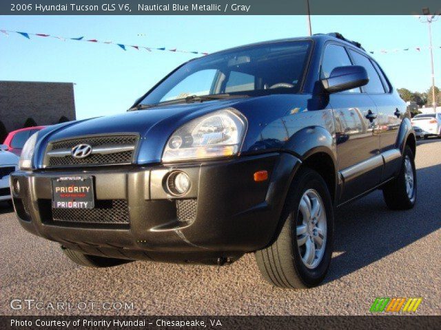 2006 Hyundai Tucson GLS V6 in Nautical Blue Metallic