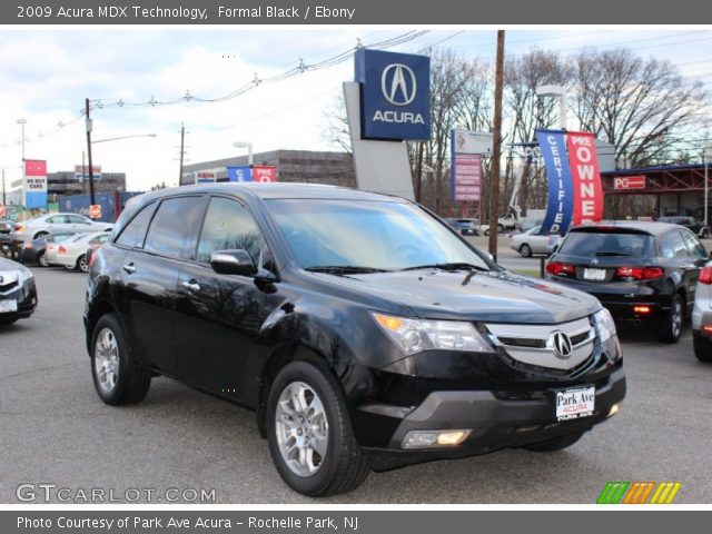 2009 Acura MDX Technology in Formal Black