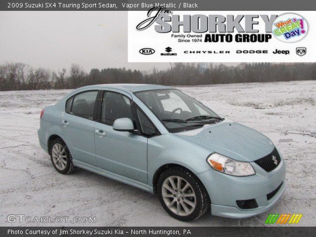 2009 Suzuki SX4 Touring Sport Sedan in Vapor Blue Metallic