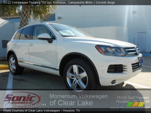 2012 Volkswagen Touareg TDI Lux 4XMotion in Campanella White