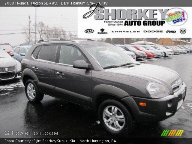 2008 Hyundai Tucson SE 4WD in Dark Titanium Gray