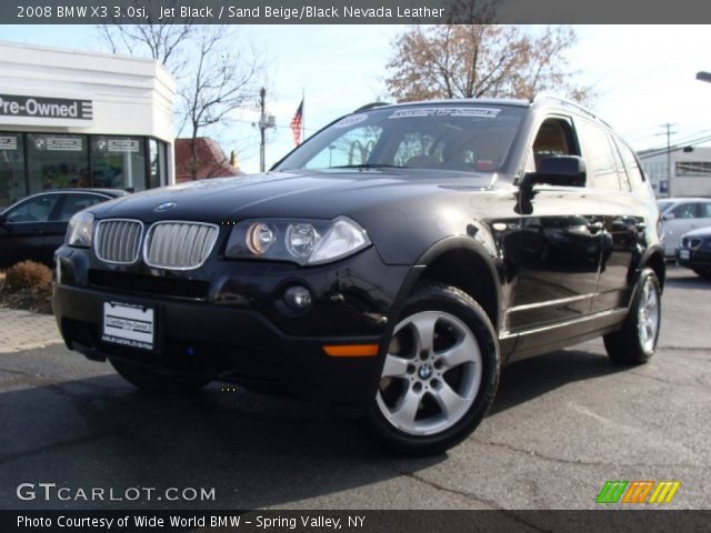 2008 BMW X3 3.0si in Jet Black