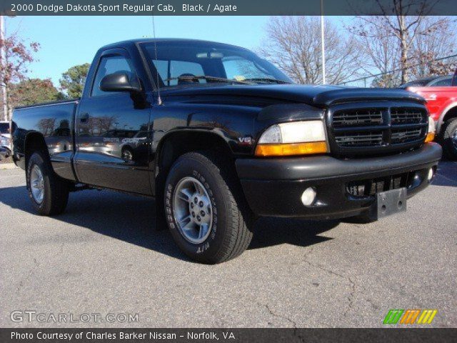 2000 Dodge Dakota Sport Regular Cab in Black