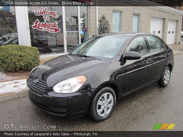 2008 Hyundai Accent GLS Sedan in Ebony Black