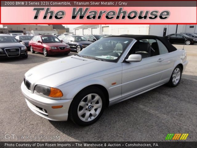 2000 BMW 3 Series 323i Convertible in Titanium Silver Metallic