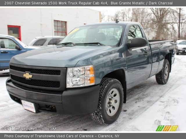 2007 Chevrolet Silverado 1500 Work Truck Regular Cab 4x4 in Blue Granite Metallic