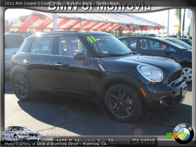 2011 Mini Cooper S Countryman in Absolute Black