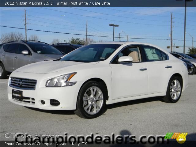 2012 Nissan Maxima 3.5 S in Winter Frost White