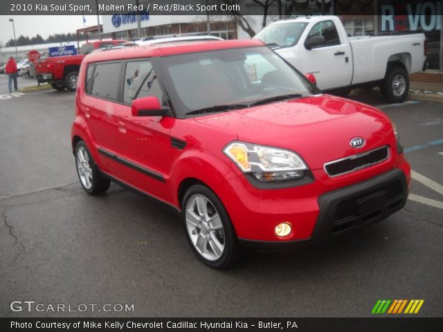 2010 Kia Soul Sport in Molten Red