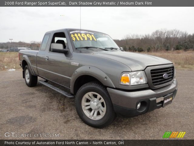 2008 Ford Ranger Sport SuperCab in Dark Shadow Grey Metallic