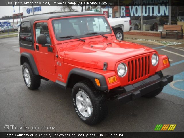 2006 Jeep Wrangler X 4x4 in Impact Orange