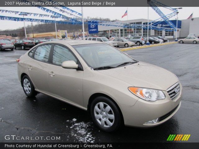 2007 Hyundai Elantra GLS Sedan in Laguna Sand Beige