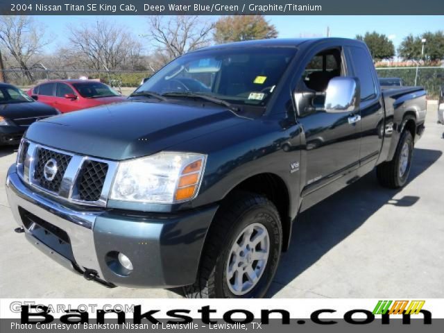 2004 Nissan Titan SE King Cab in Deep Water Blue/Green
