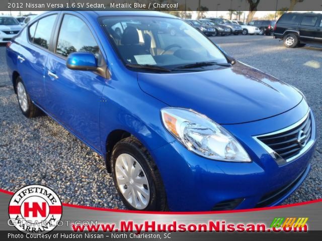 2012 Nissan Versa 1.6 SV Sedan in Metallic Blue