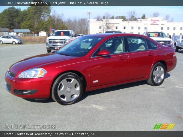 Red Jewel Tint Coat 2007 Chevrolet Impala Ss Neutral