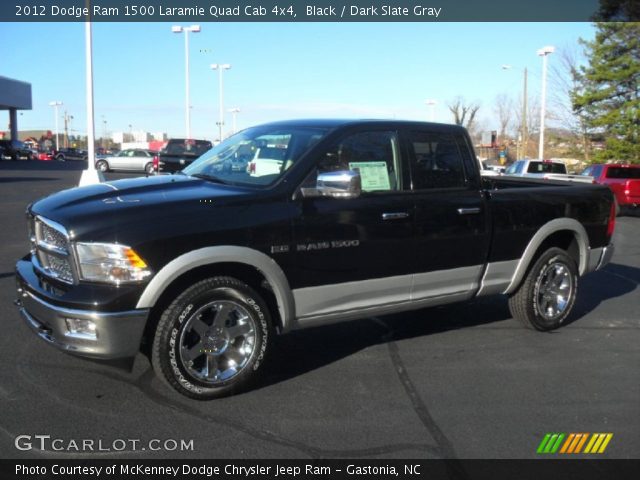 2012 Dodge Ram 1500 Laramie Quad Cab 4x4 in Black