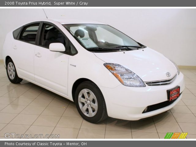 2008 Toyota Prius Hybrid in Super White