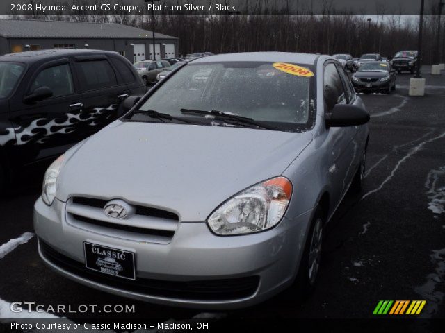 2008 Hyundai Accent GS Coupe in Platinum Silver