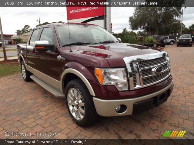 2009 Ford F150 King Ranch SuperCrew in Royal Red Metallic