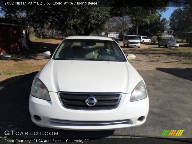 2002 Nissan Altima 2.5 S in Cloud White