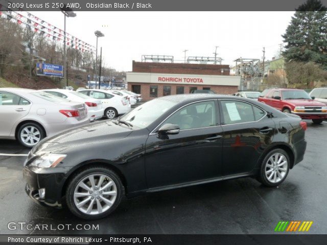 2009 Lexus IS 250 AWD in Obsidian Black