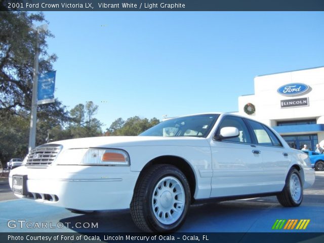 2001 Ford Crown Victoria LX in Vibrant White