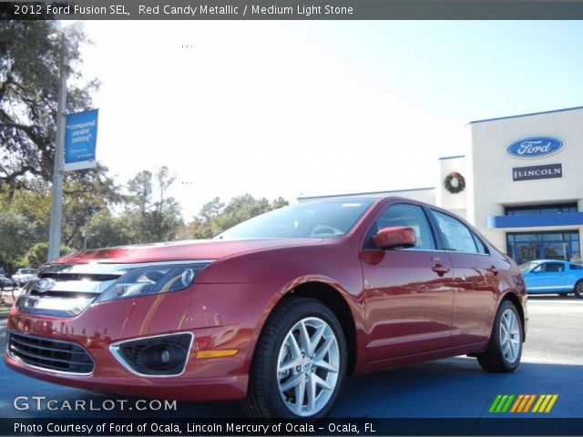 2012 Ford Fusion SEL in Red Candy Metallic