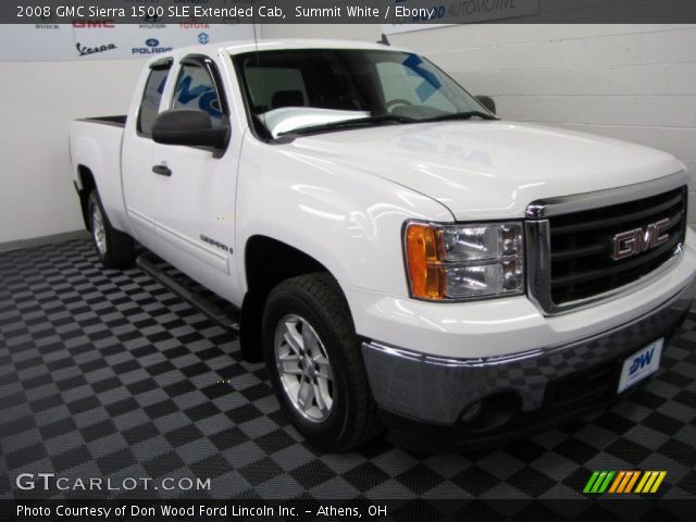 2008 GMC Sierra 1500 SLE Extended Cab in Summit White