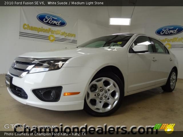 2010 Ford Fusion SE V6 in White Suede