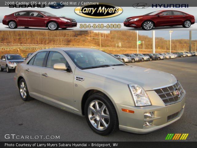 2008 Cadillac STS 4 V6 AWD in Gold Mist