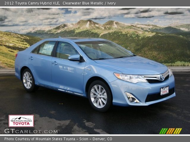 2012 Toyota Camry Hybrid XLE in Clearwater Blue Metallic