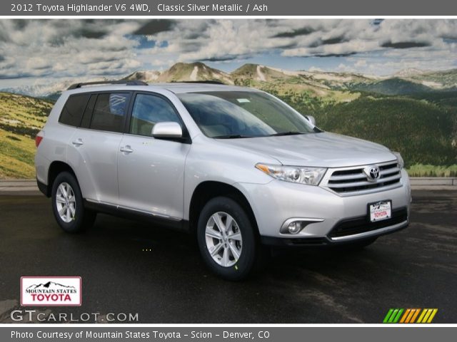 2012 Toyota Highlander V6 4WD in Classic Silver Metallic