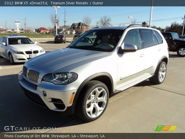 2012 BMW X5 xDrive35d in Titanium Silver Metallic