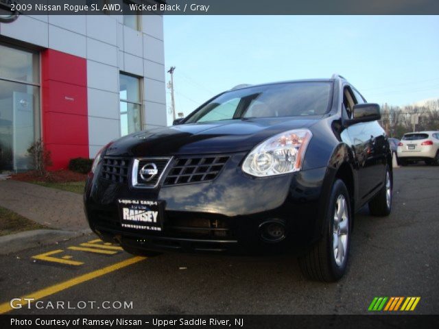 2009 Nissan Rogue SL AWD in Wicked Black