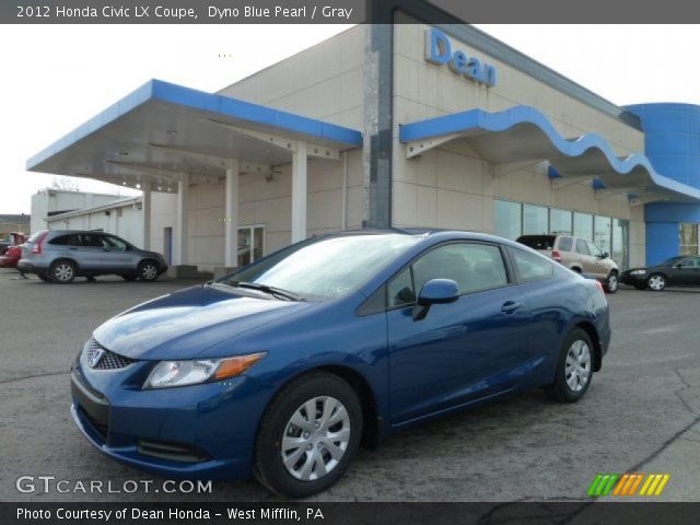 2012 Honda Civic LX Coupe in Dyno Blue Pearl