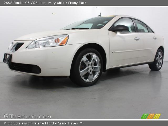 2008 Pontiac G6 V6 Sedan in Ivory White