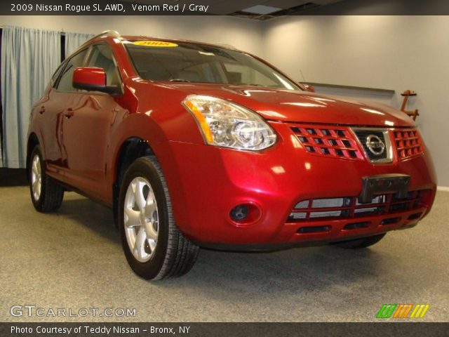 2009 Nissan Rogue SL AWD in Venom Red