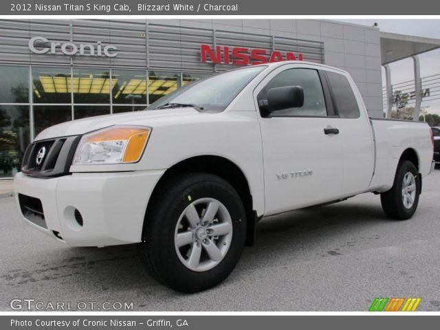 2012 Nissan Titan S King Cab in Blizzard White