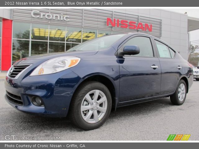 2012 Nissan Versa 1.6 SL Sedan in Blue Onyx Metallic