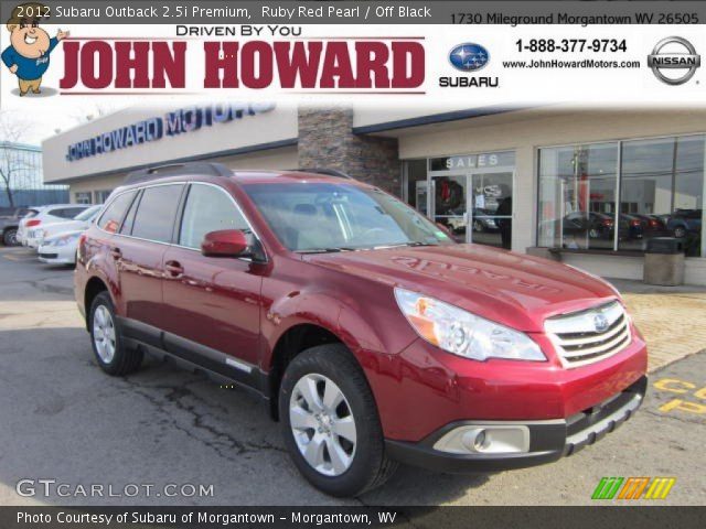 2012 Subaru Outback 2.5i Premium in Ruby Red Pearl