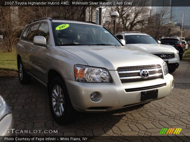 2007 Toyota Highlander Hybrid 4WD in Millenium Silver Metallic