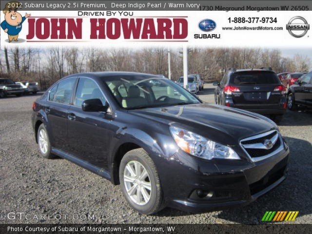 2012 Subaru Legacy 2.5i Premium in Deep Indigo Pearl