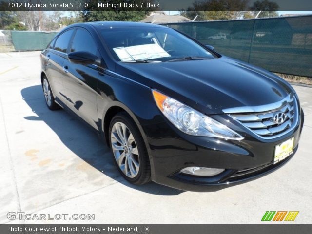2012 Hyundai Sonata SE 2.0T in Midnight Black