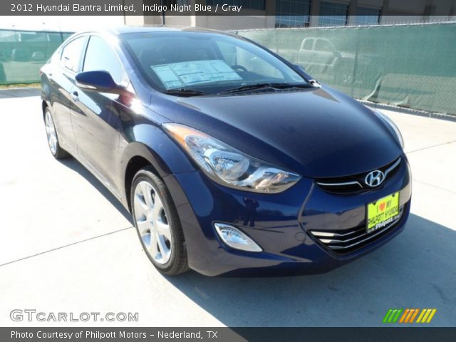 2012 Hyundai Elantra Limited in Indigo Night Blue