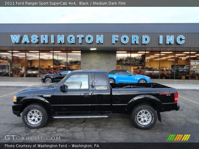 2011 Ford Ranger Sport SuperCab 4x4 in Black