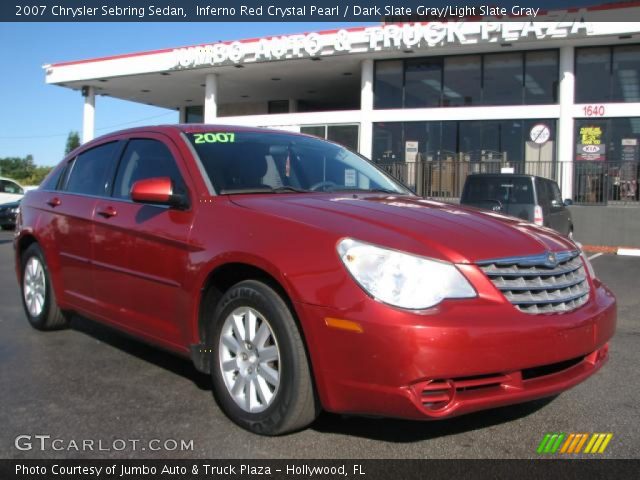 2007 Chrysler Sebring Sedan in Inferno Red Crystal Pearl