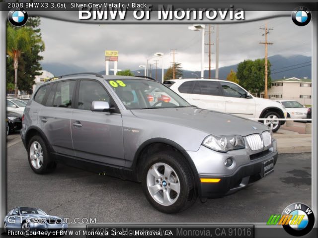 2008 BMW X3 3.0si in Silver Grey Metallic